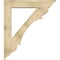 Ekena Millwork Olympic Traditional Rough Sawn Bracket w/ Offset Brace, Douglas Fir, 8"W x 42"D x 48"H BKT0806X42X48OLY01RDF - alternate 3